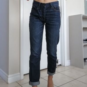 American Eagle Vintage High Rise Button Fly Jeans